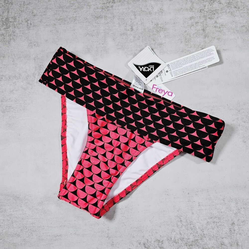 Freya Sunrise West End Bikini Brief Fold Top Geometric Print Size XS